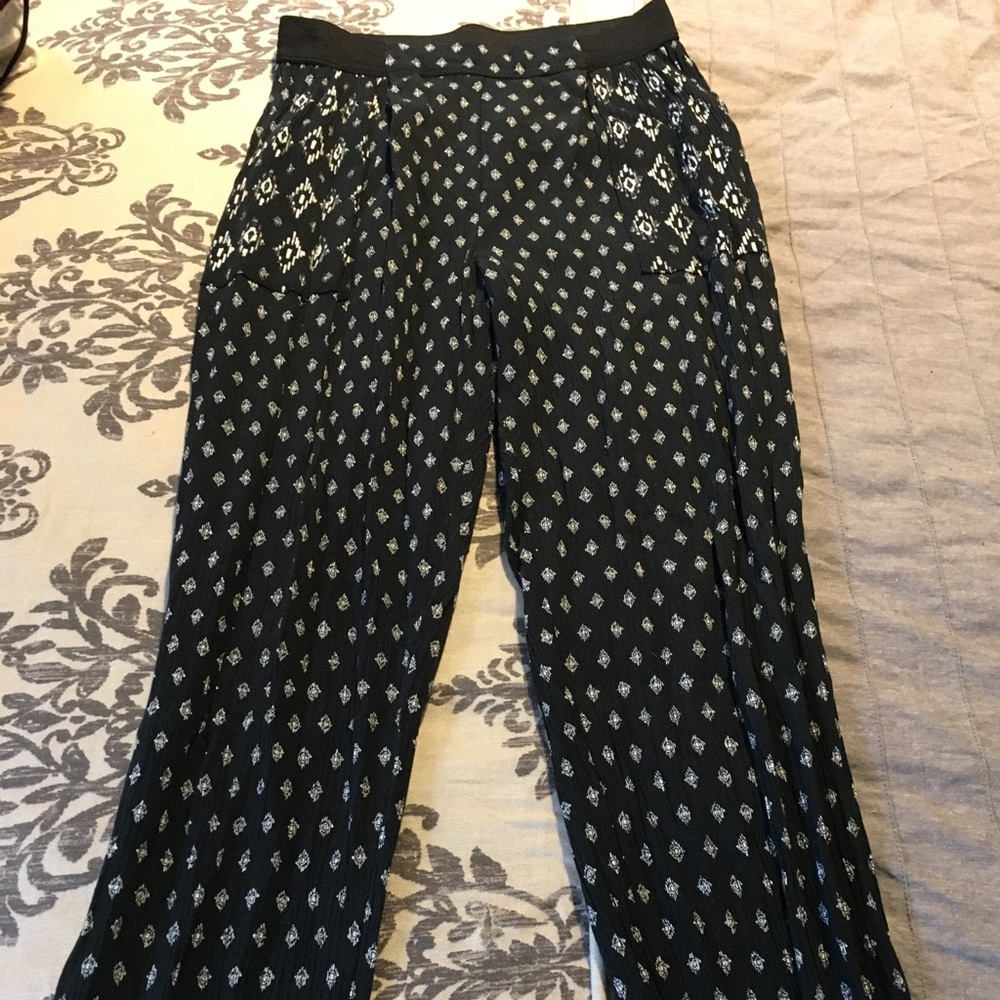 Elastic waist Linen pants